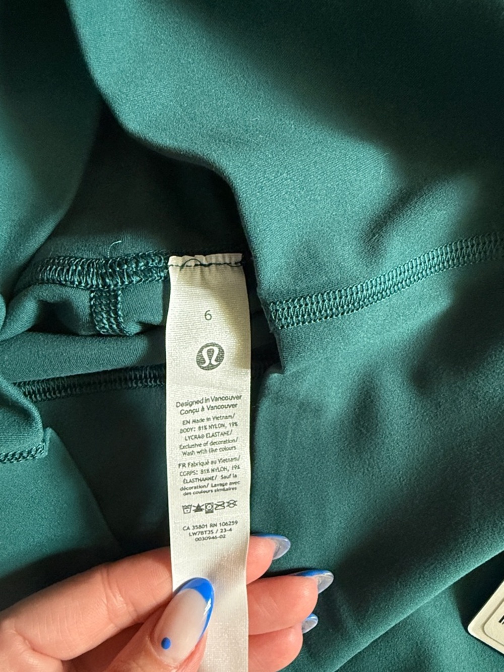 Lululemon Align High-Rise short 6” - Storm Teal - Picture 3 of 5